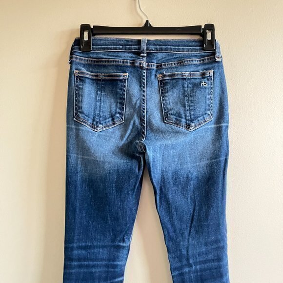 Rag & Bone W1502K520 Kensington Skinny Jeans Womens Size 27 Medium Wash Denim - Picture 5 of 8